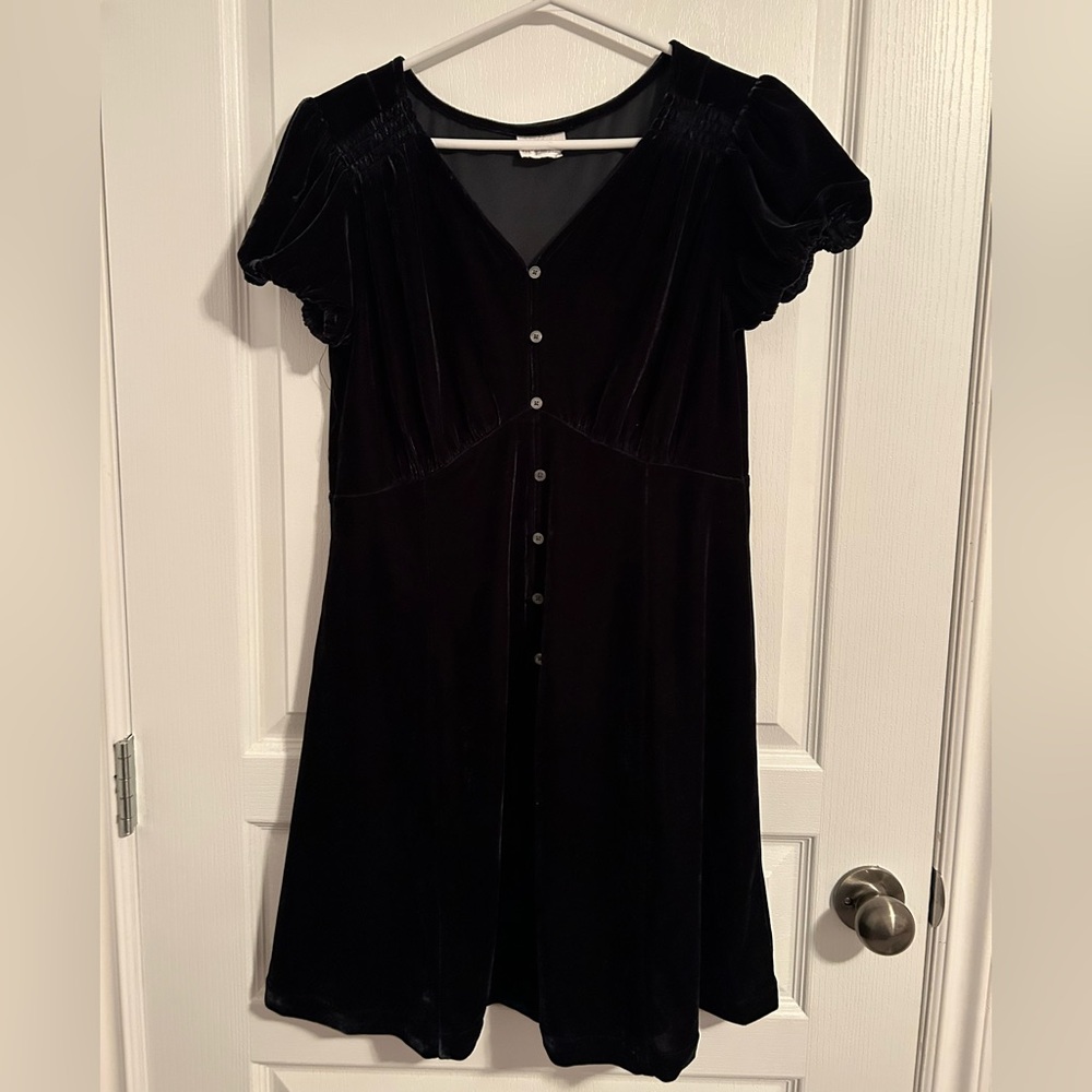 GAP girls Black Velvet Midi Dress